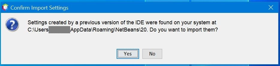 Import settings